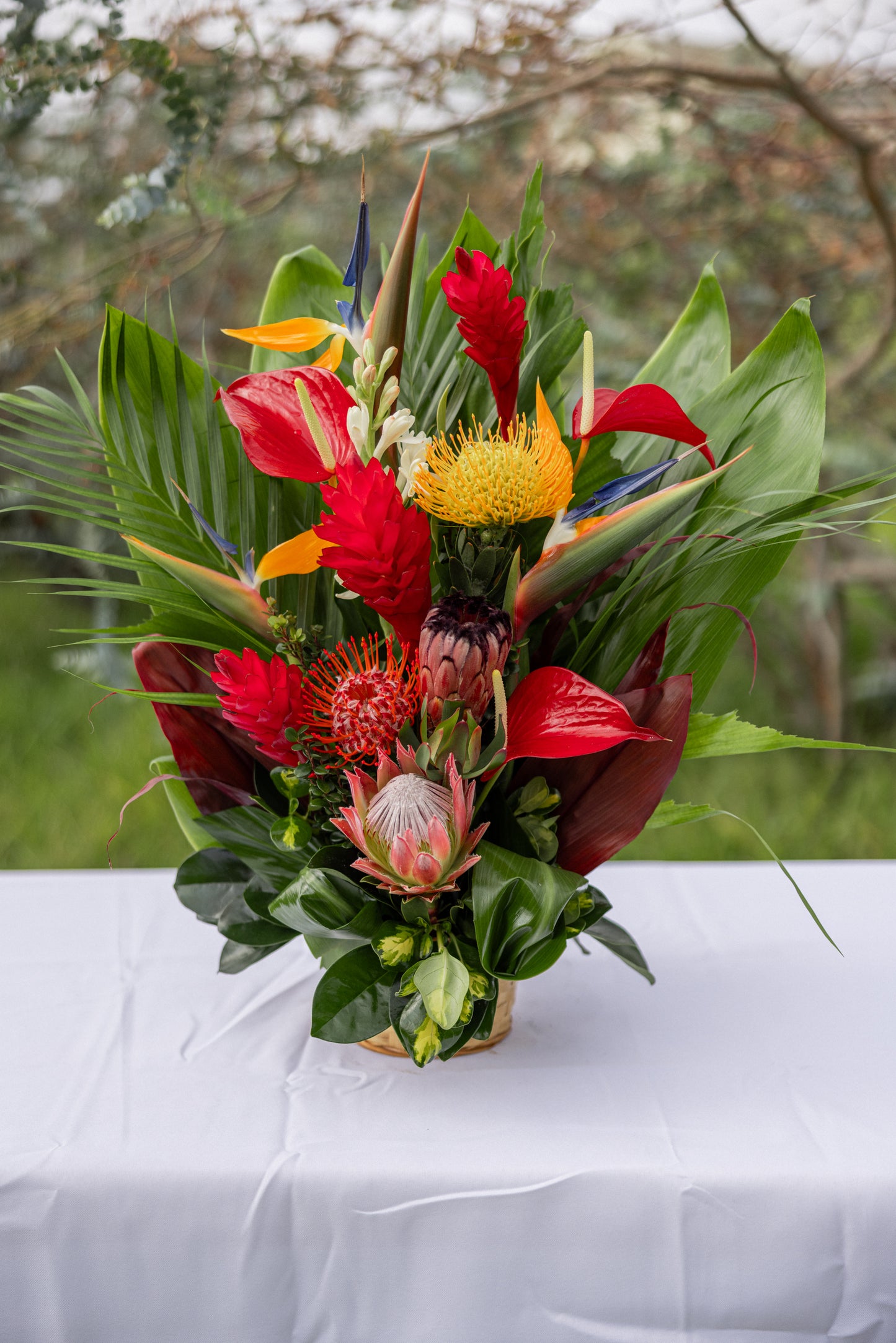 Tropical & Protea Arrangement