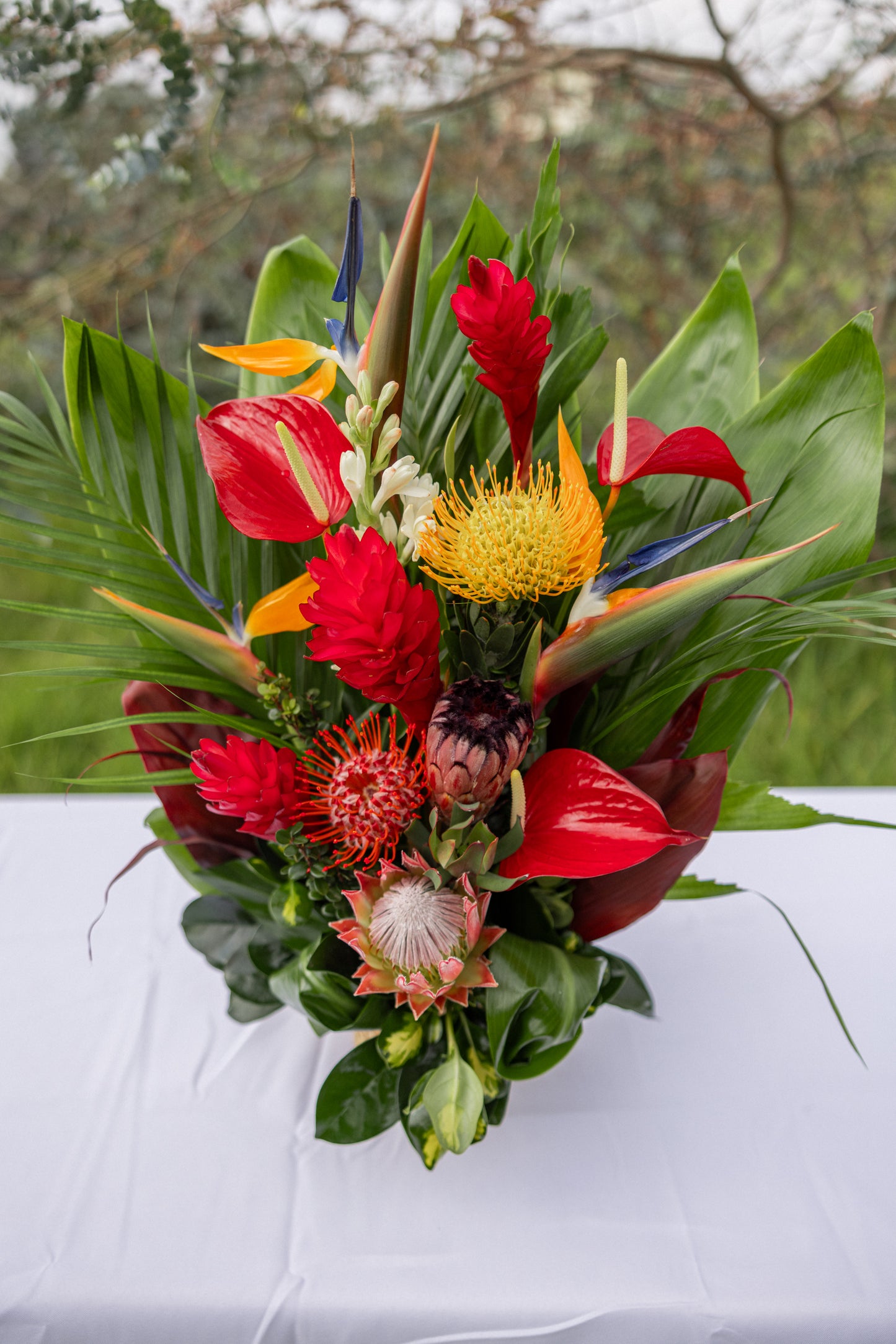 Tropical & Protea Arrangement