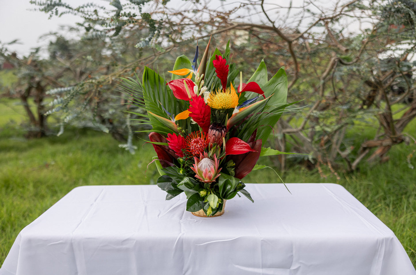 Tropical & Protea Arrangement
