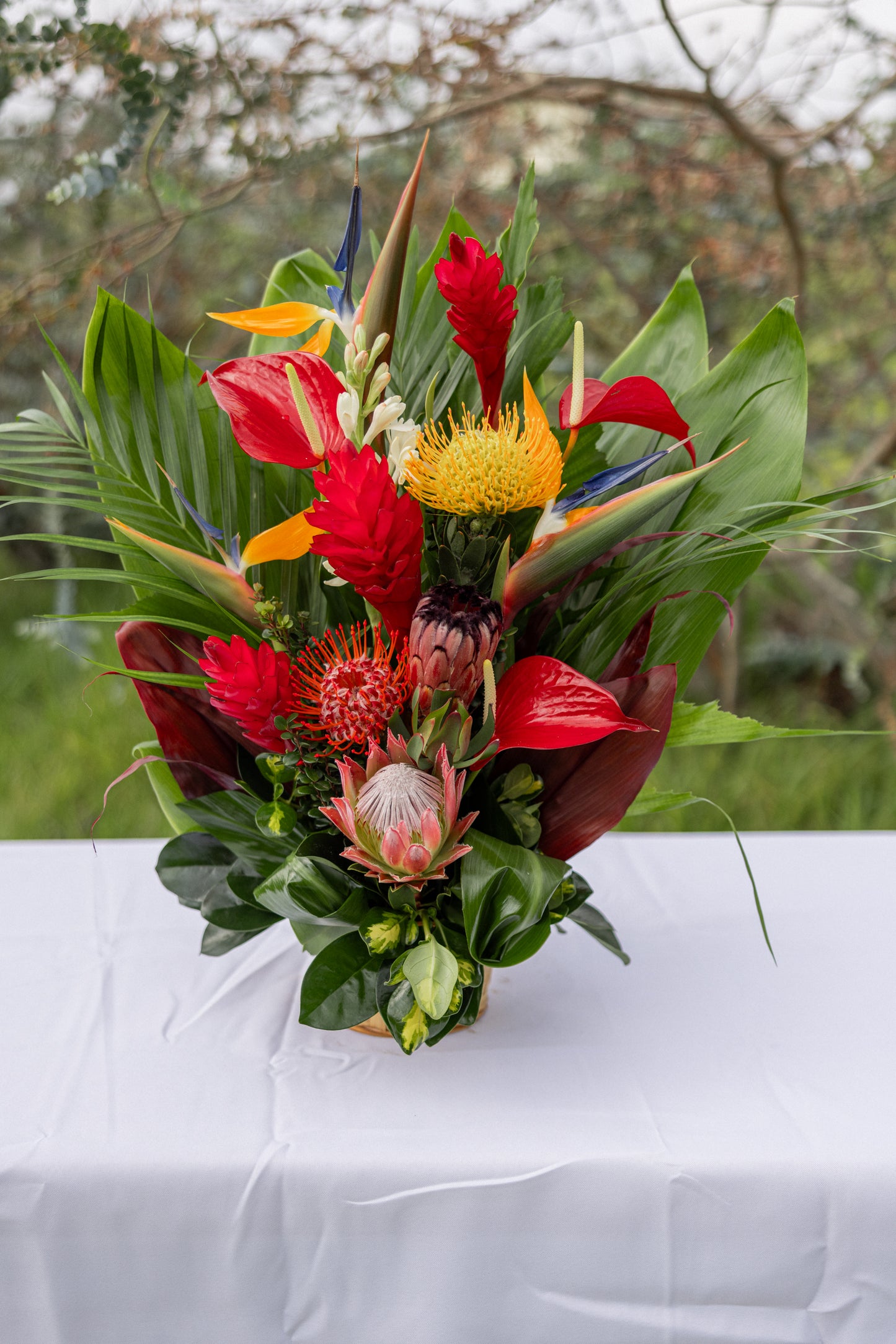Tropical & Protea Arrangement