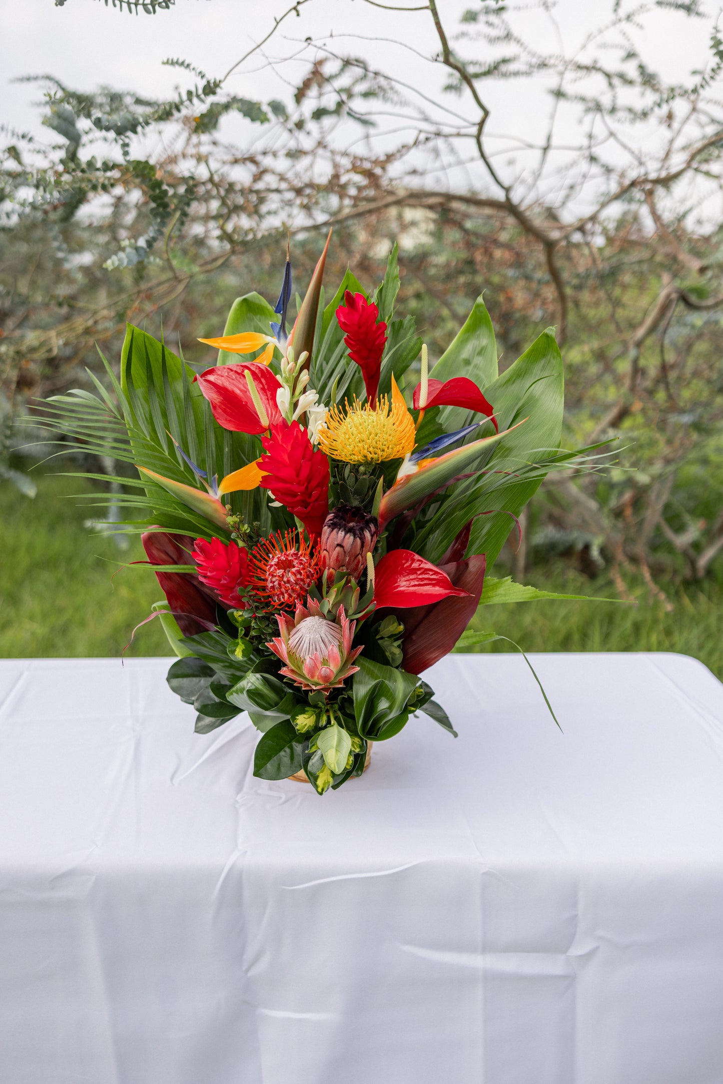 Tropical & Protea Arrangement